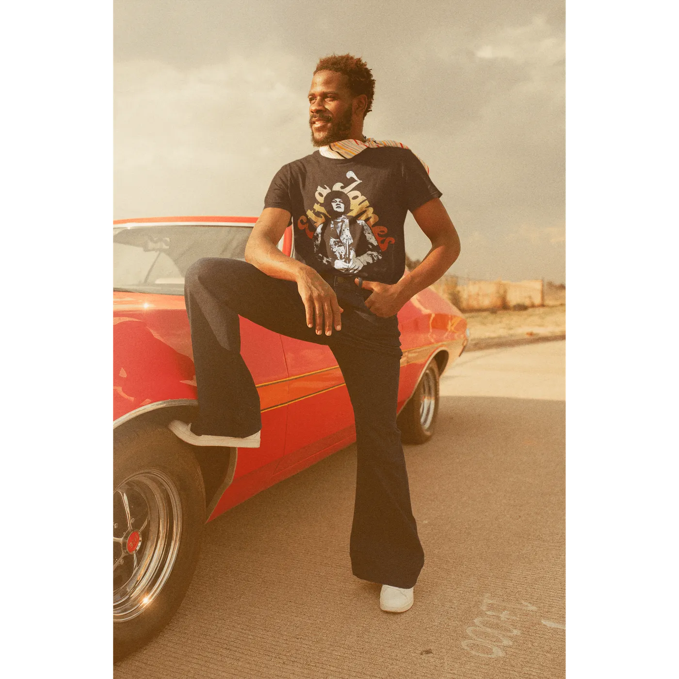 Etta James T-Shirt | Ombre '80s Performing Etta James Shirt