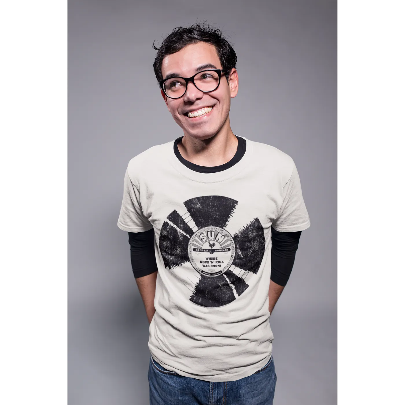 Sun Records T-Shirt | Where Rock N' Roll Was Born Record Distressed Sun Records Shirt