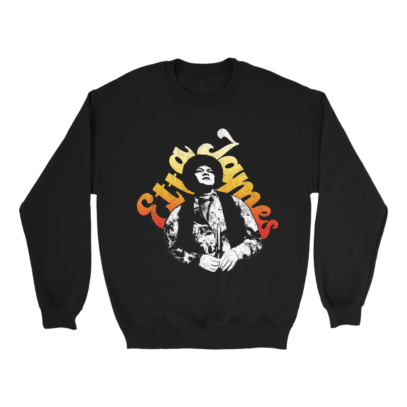 Etta James Sweatshirt | Ombre '80s Performing Etta James Sweatshirt