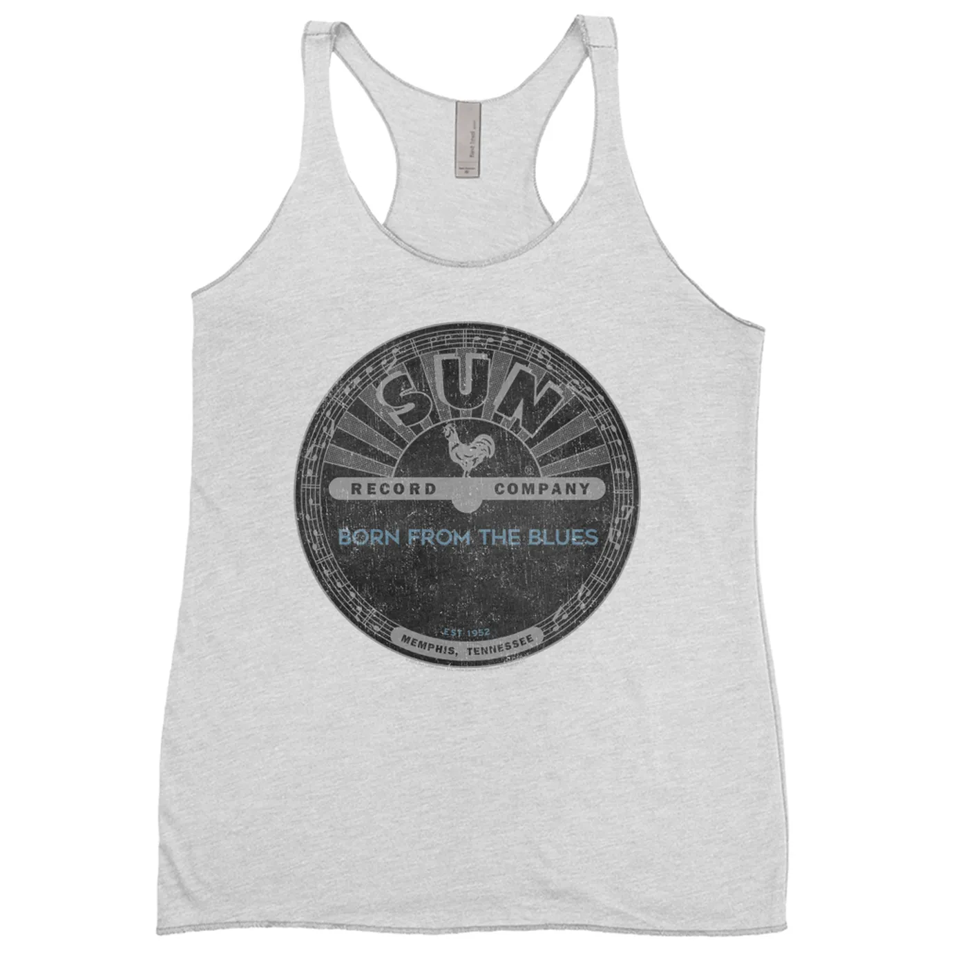 Sun Records Ladies' Tank Top | Born From Blues Black Label Distressed Sun Records Shirt