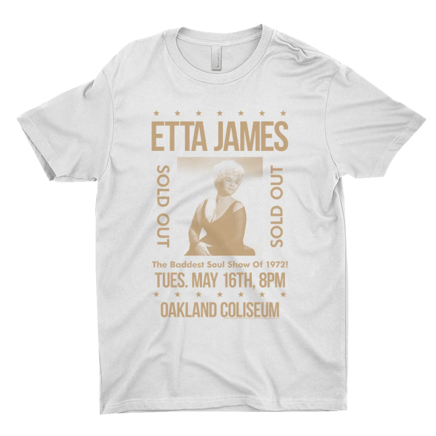 Etta James T-Shirt | Sold Out Oakland Coliseum Performance Etta James Shirt