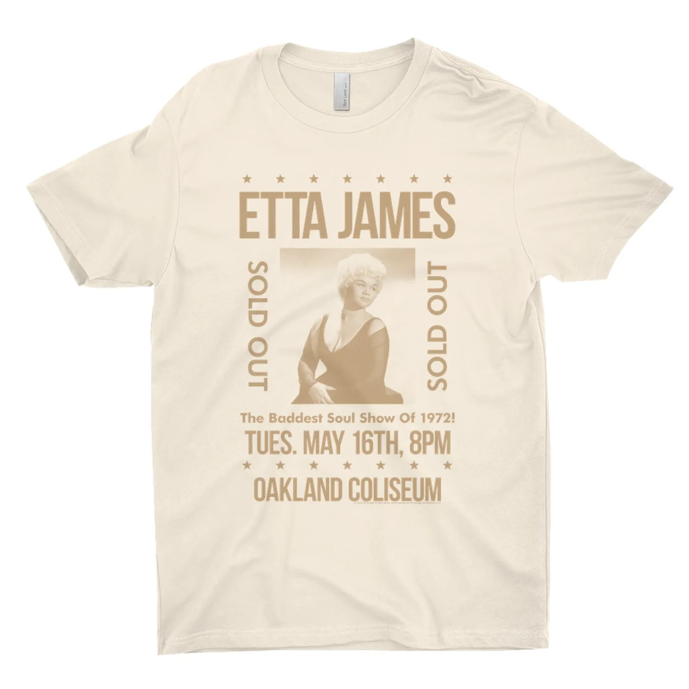 Etta James T-Shirt | Sold Out Oakland Coliseum Performance Etta James Shirt