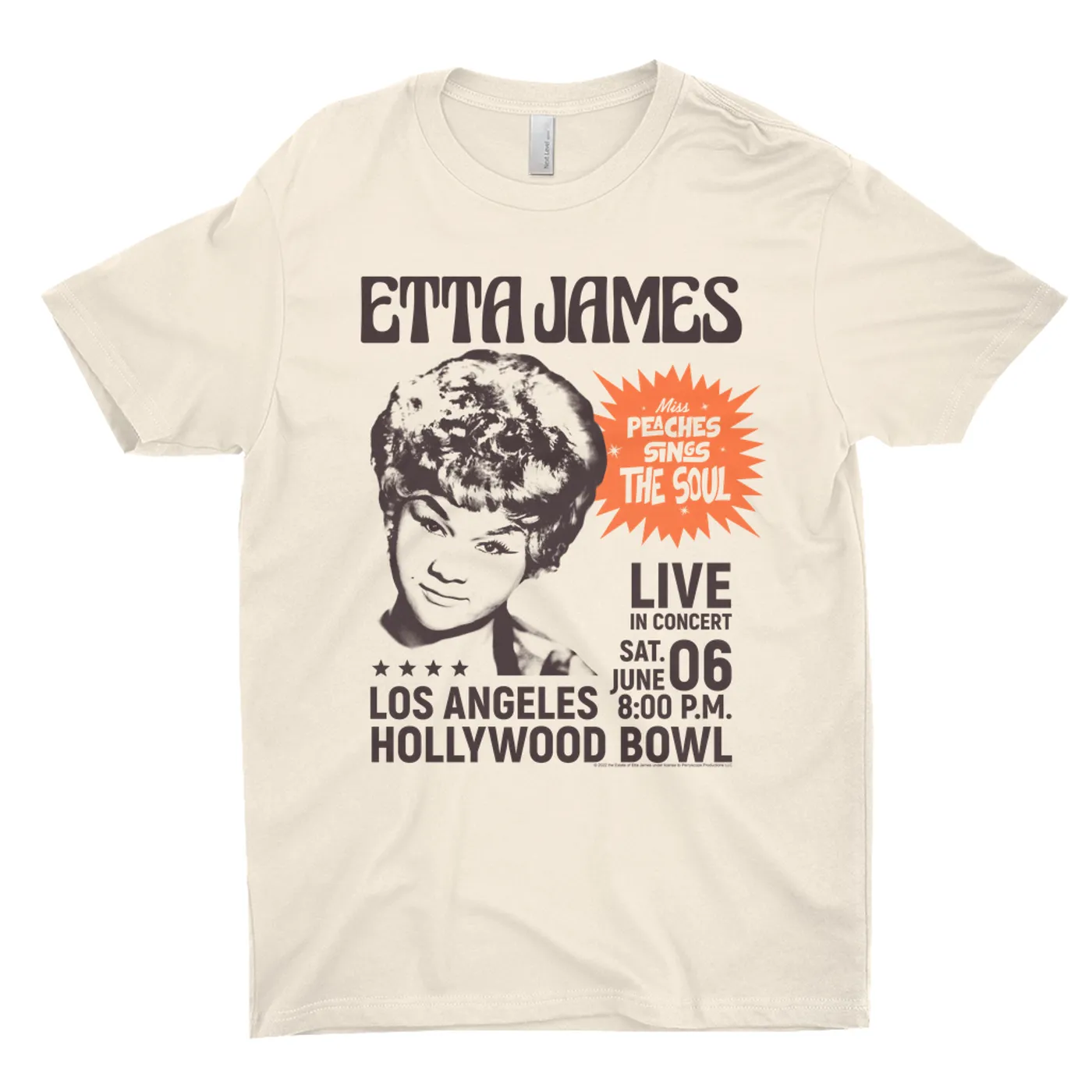 Etta James T-Shirt | Miss Peaches At Hollywood Bowl Etta James Shirt