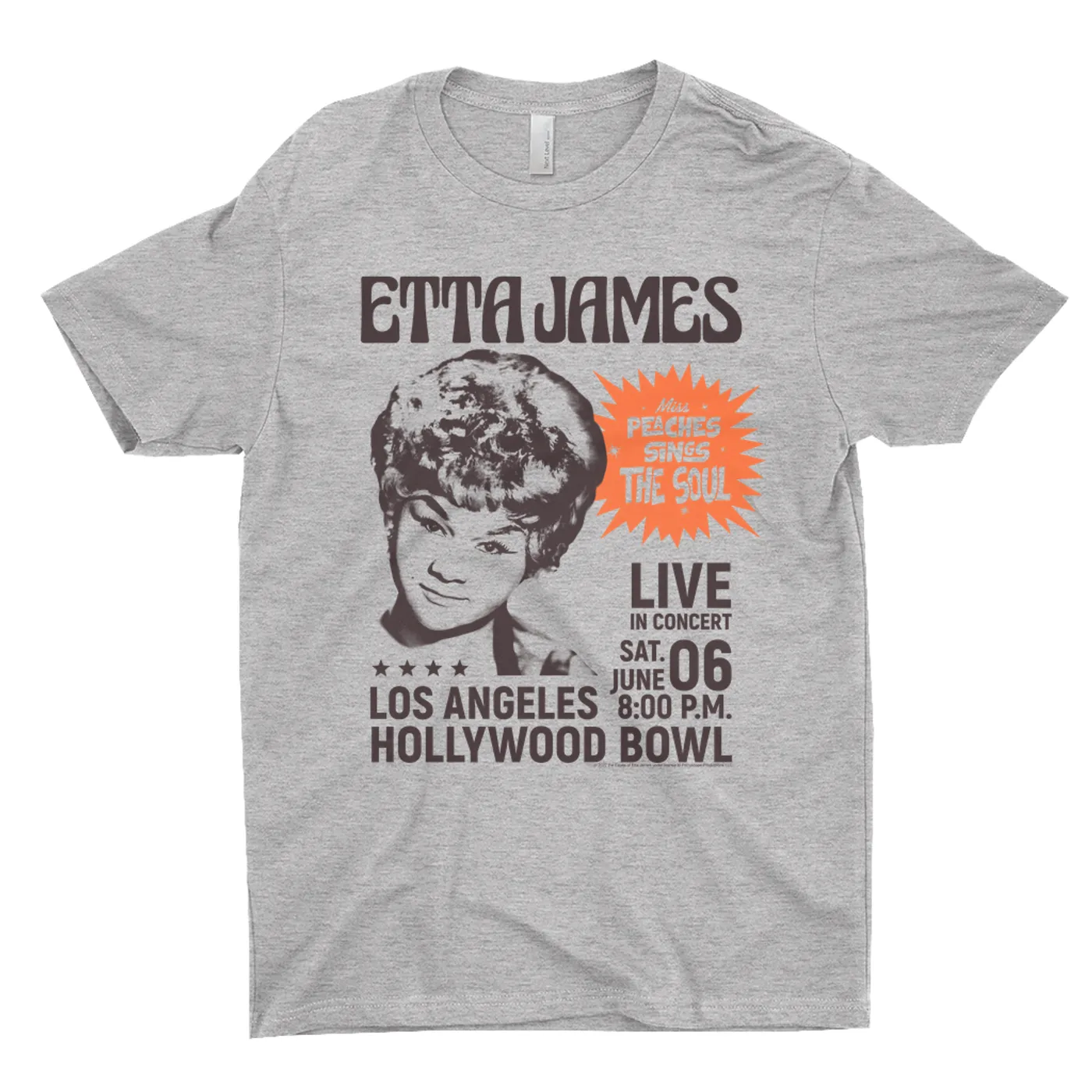 Etta James T-Shirt | Miss Peaches At Hollywood Bowl Etta James Shirt