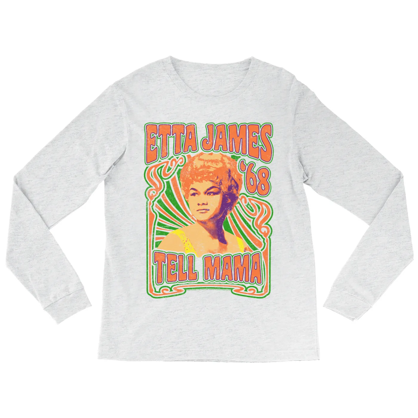 Etta James Long Sleeve Shirt | Psychedelic Tell Mama '68 Etta James Shirt