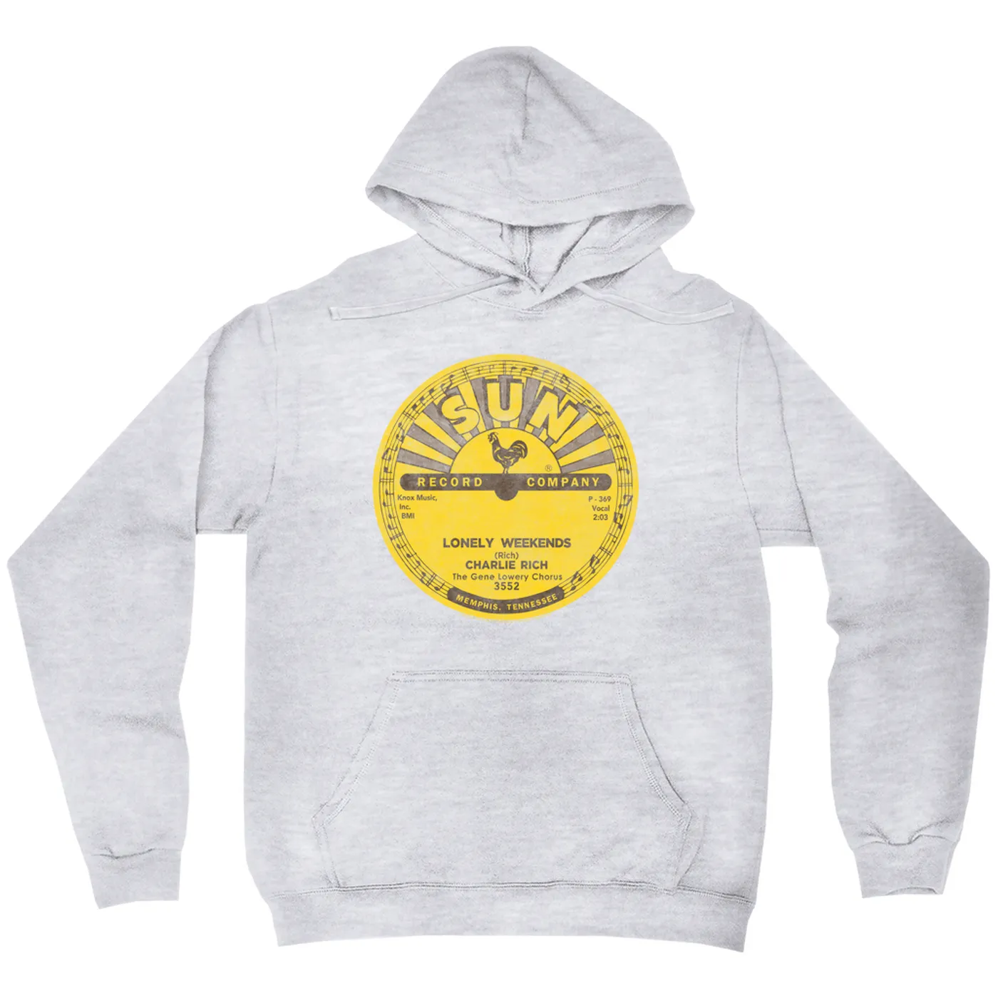 Charlie Rich Hoodie | Lonely Weekends Record Label Distressed Charlie Rich Hoodie