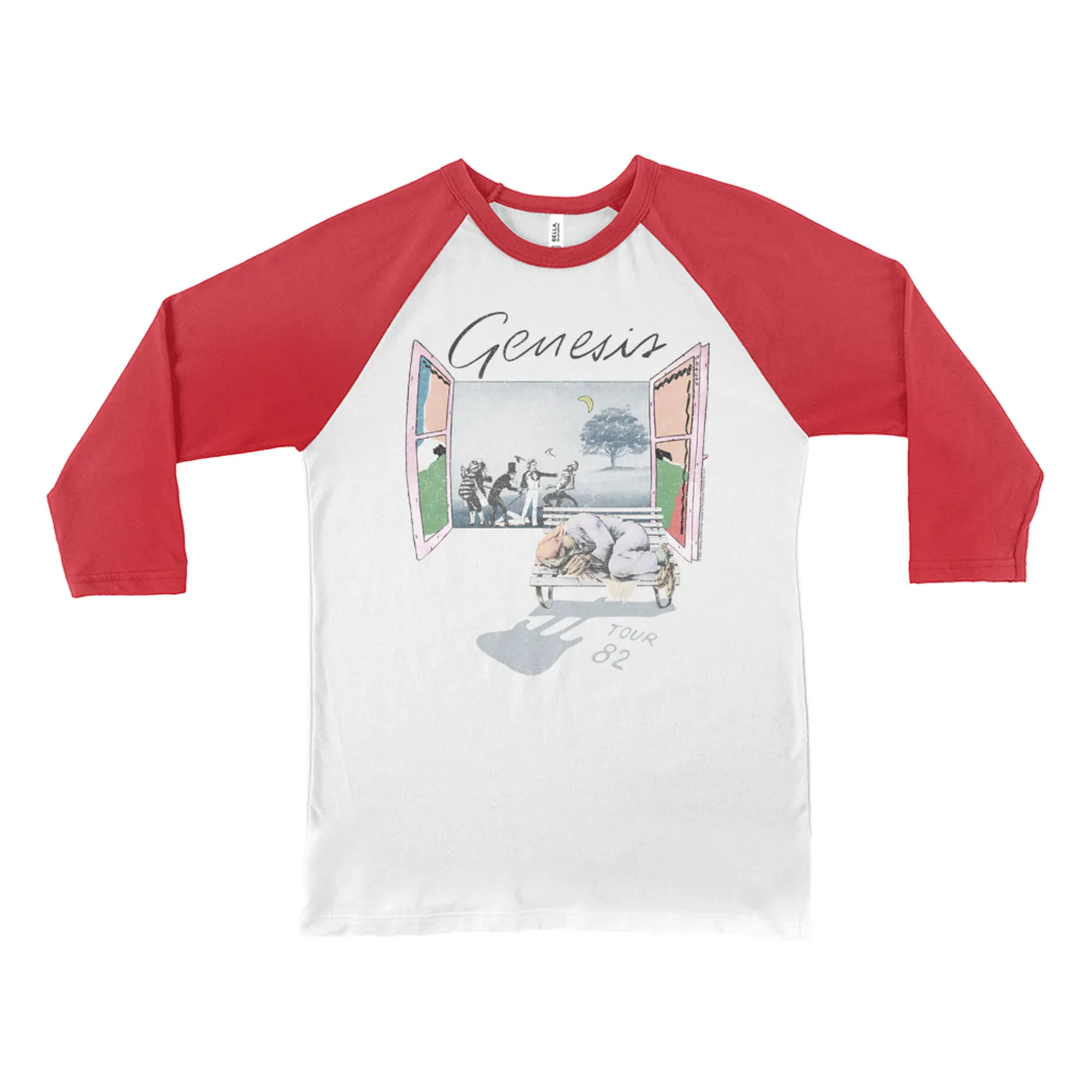 Genesis 3/4 Sleeve Baseball Tee | World Tour 1982 Genesis Shirt