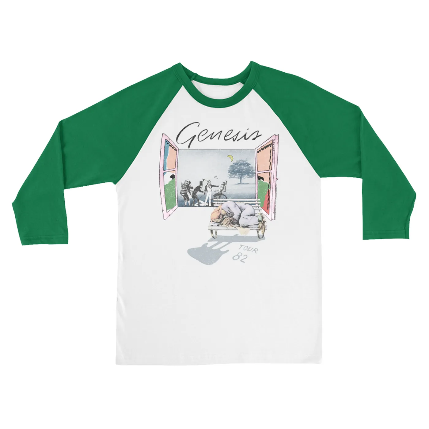 Genesis 3/4 Sleeve Baseball Tee | World Tour 1982 Genesis Shirt