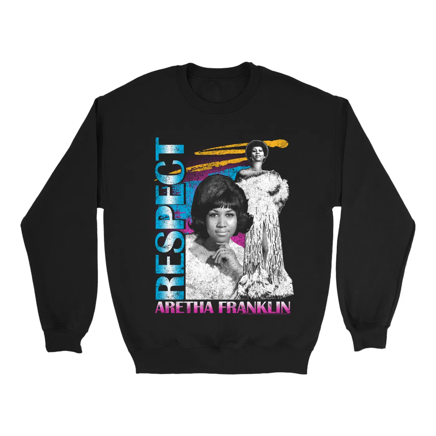 Aretha Franklin Sweatshirt | Respect Pop Art Collage Aretha Franklin Sweatshirt