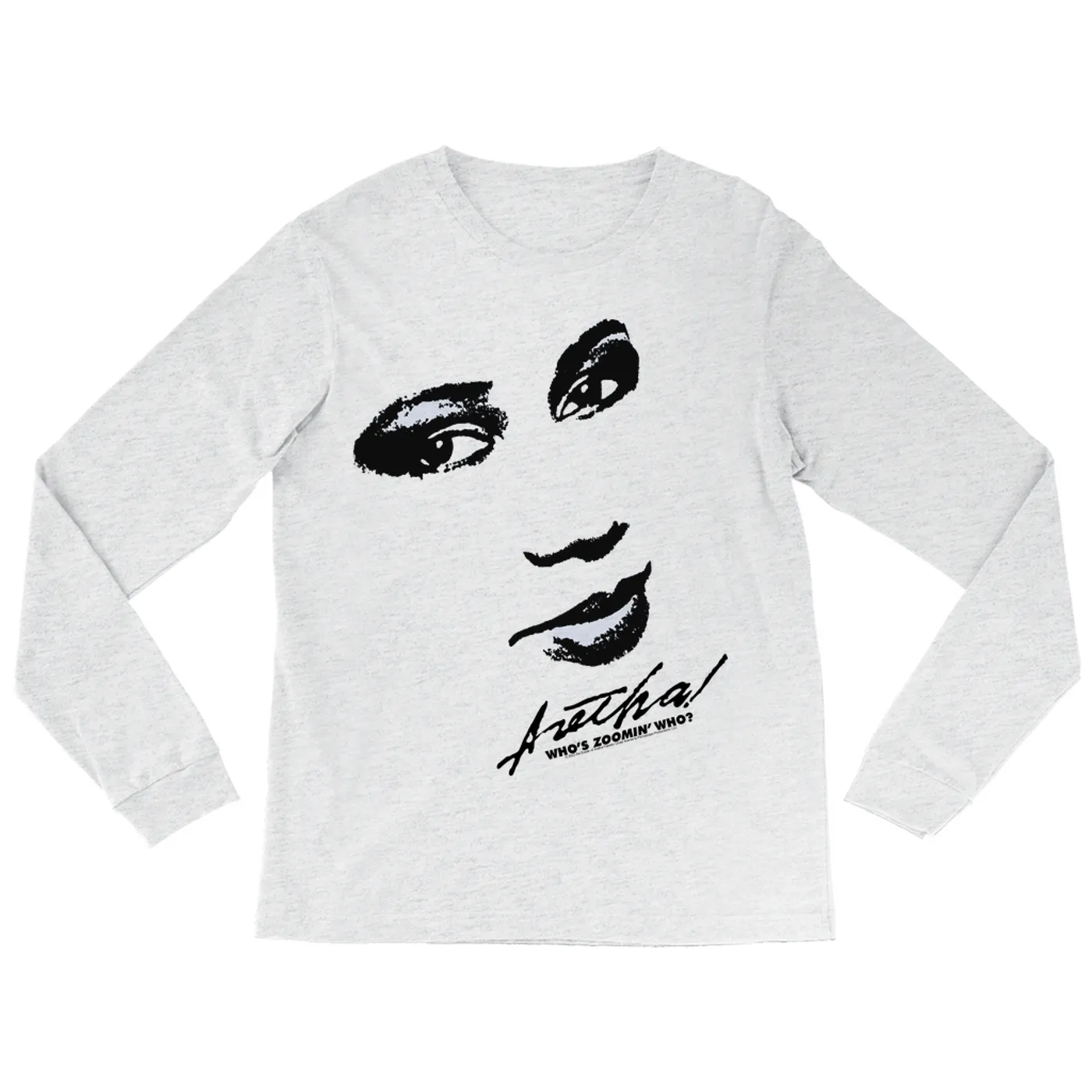Aretha Franklin Long Sleeve Shirt | Serving Face Whos Zoomin Aretha Franklin Shirt