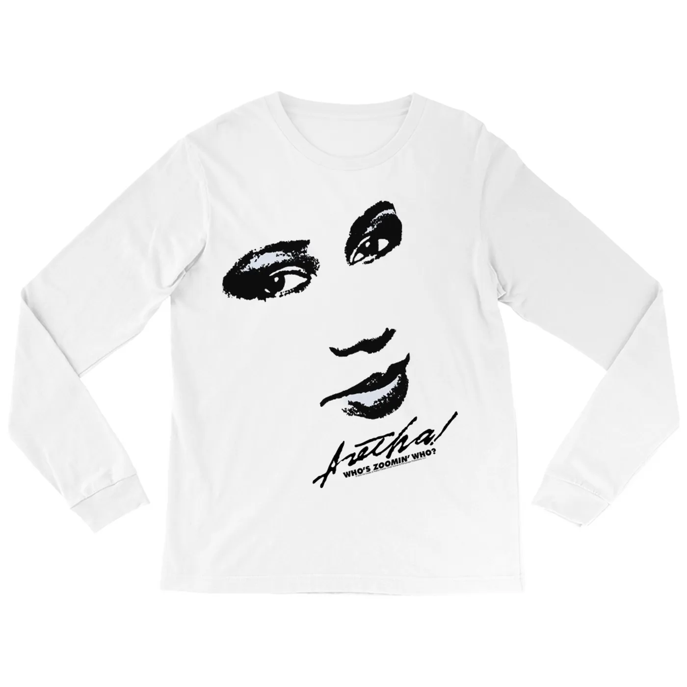 Aretha Franklin Long Sleeve Shirt | Serving Face Whos Zoomin Aretha Franklin Shirt