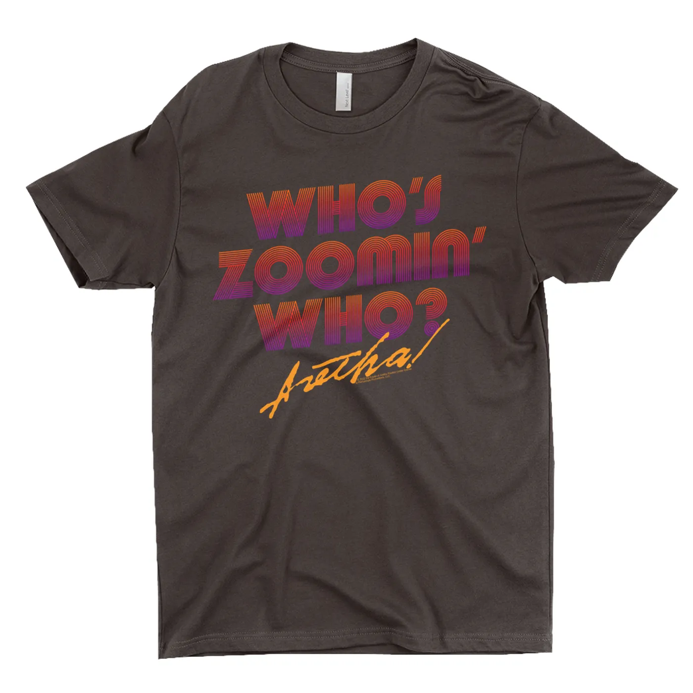 Aretha Franklin T-Shirt | Whos Zoomin Who Retro Ombre Aretha Franklin Shirt