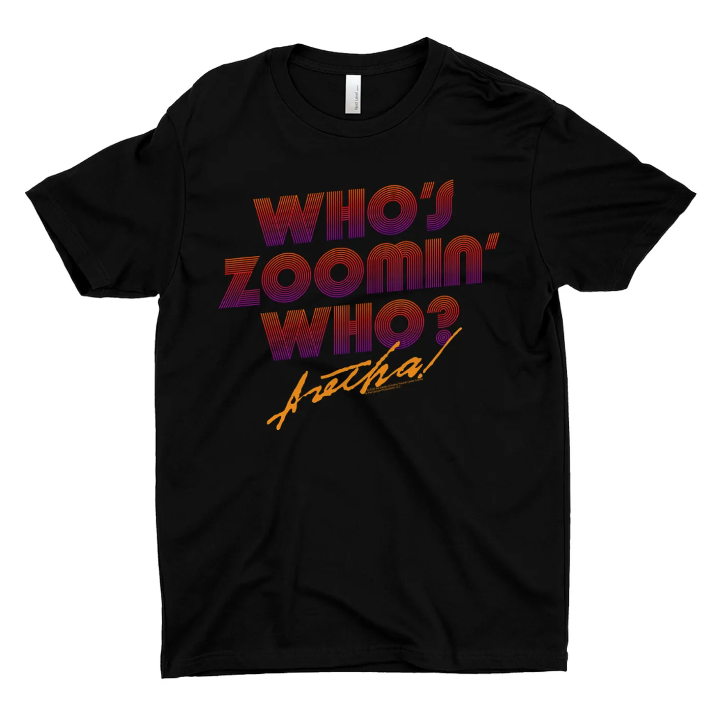 Aretha Franklin T-Shirt | Whos Zoomin Who Retro Ombre Aretha Franklin Shirt