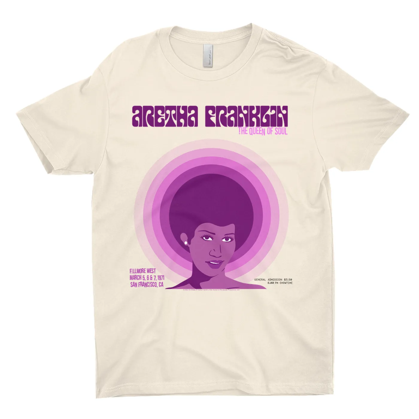 Aretha Franklin T-Shirt | The Queen Of Soul Filmore West Aretha Franklin Shirt