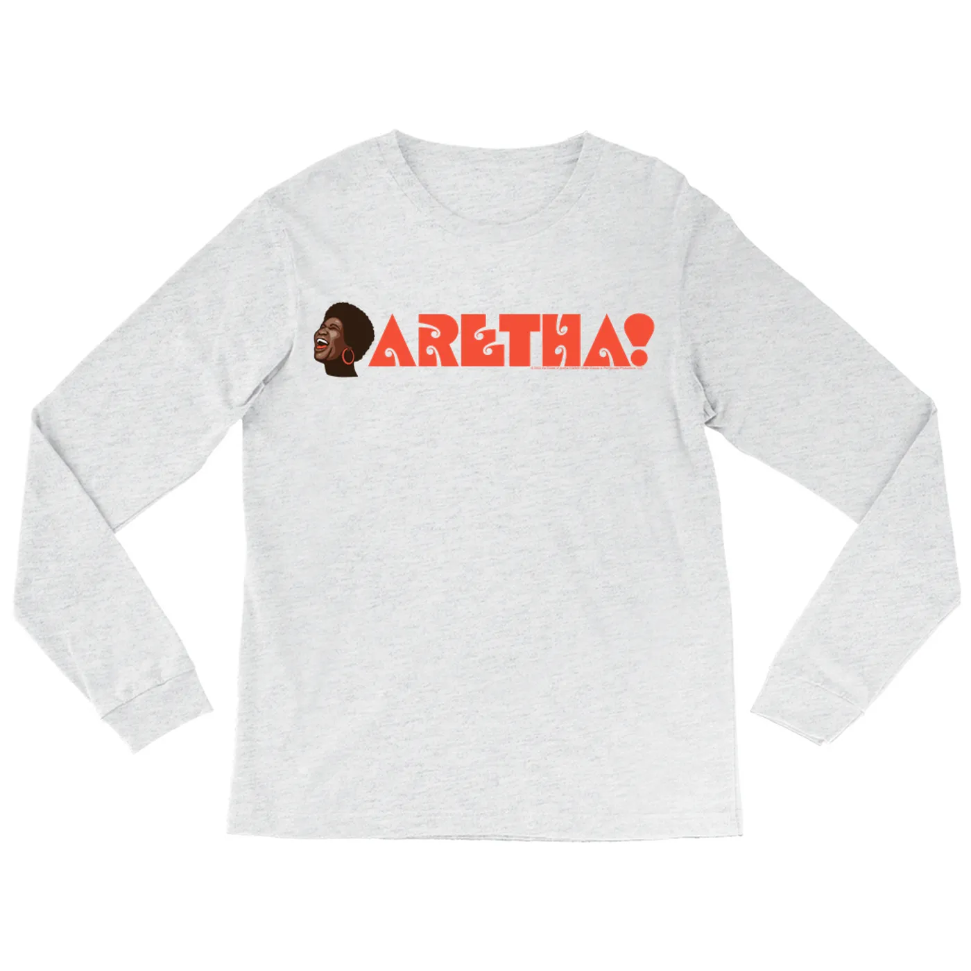 Aretha Franklin Long Sleeve Shirt | Cartoon Logo Aretha Franklin Shirt
