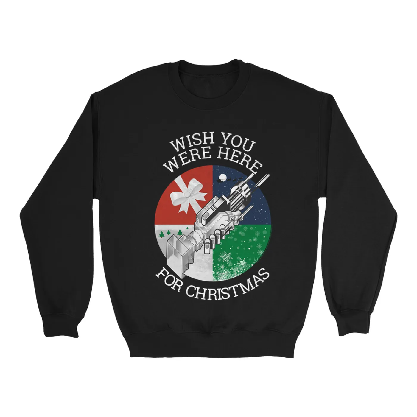 Pink Floyd Sweatshirt | Wish You Were Here For Christmas Pink Floyd Sweatshirt