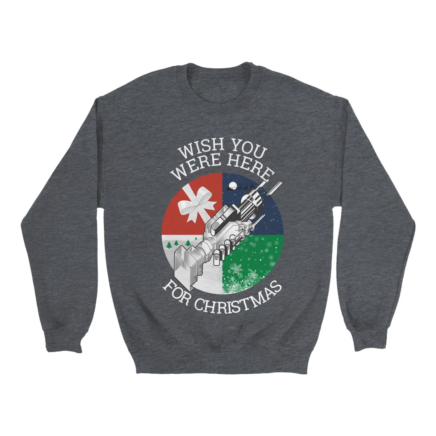 Pink Floyd Sweatshirt | Wish You Were Here For Christmas Pink Floyd Sweatshirt