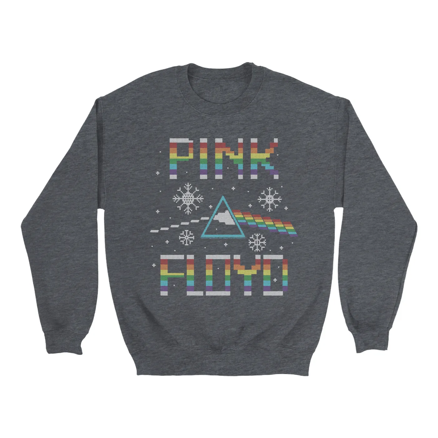 Pink Floyd Sweatshirt | Prism Needlepoint Pink Floyd Sweatshirt