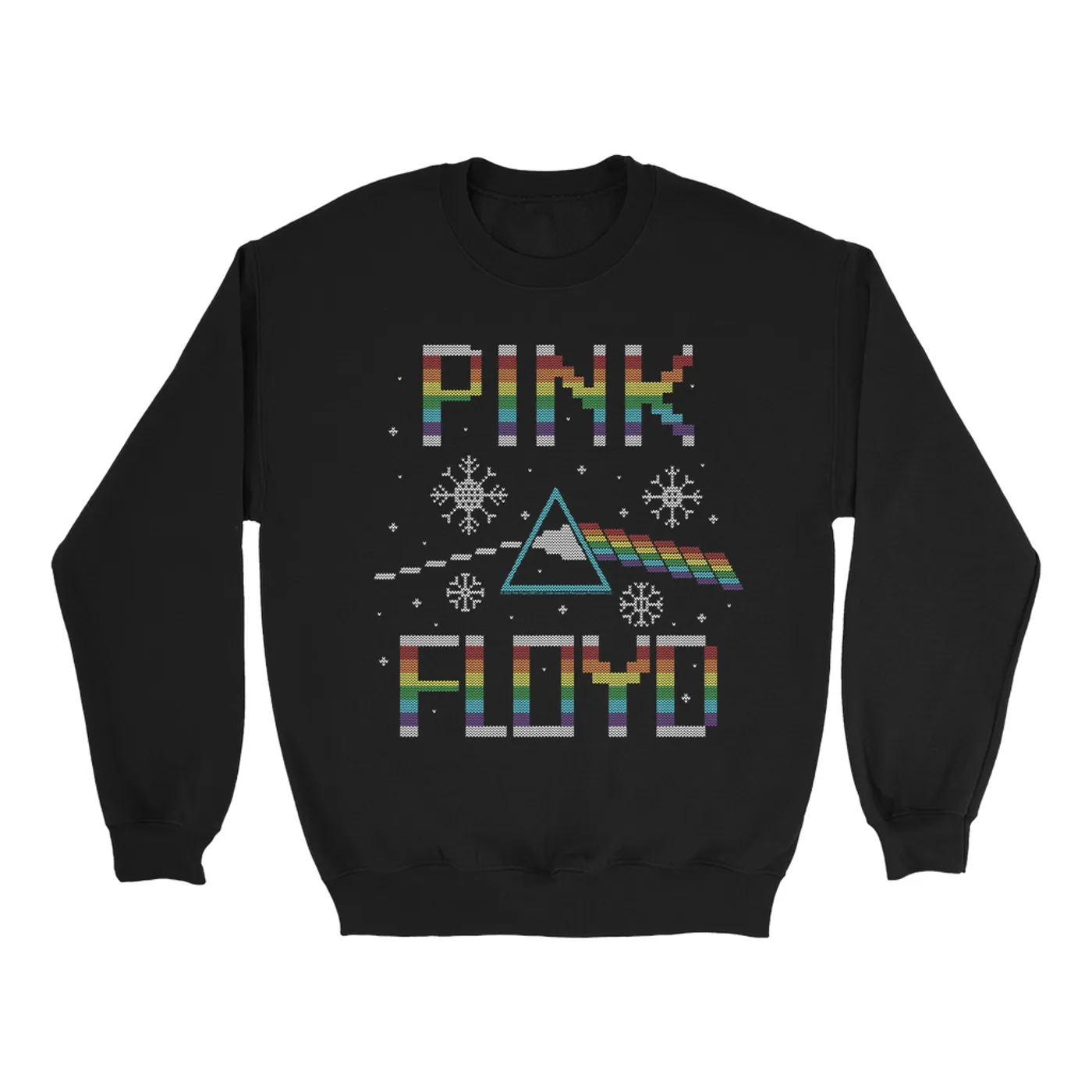 Pink Floyd Sweatshirt | Prism Needlepoint Pink Floyd Sweatshirt