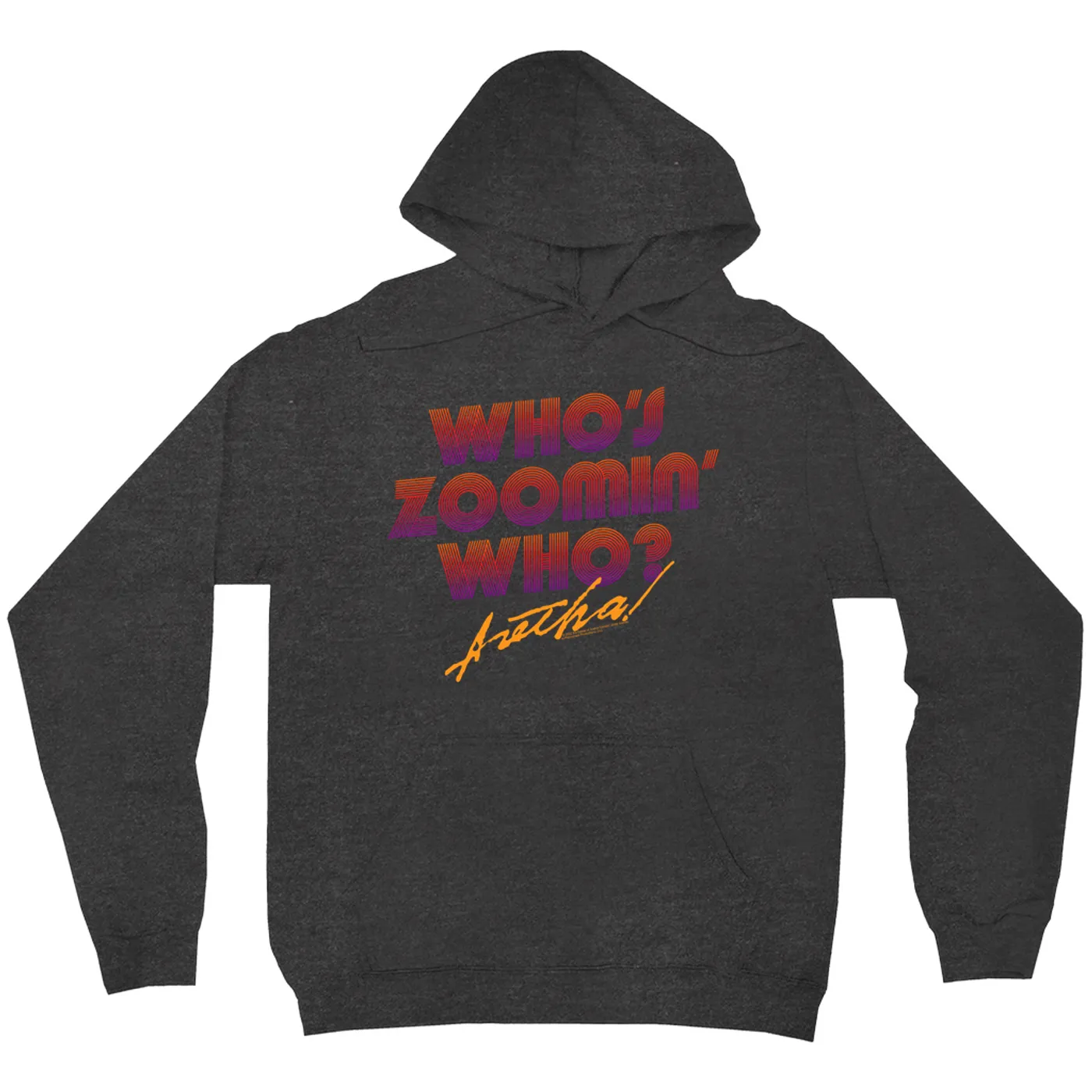 Aretha Franklin Hoodie | Whos Zoomin Who Retro Ombre Aretha Franklin Hoodie