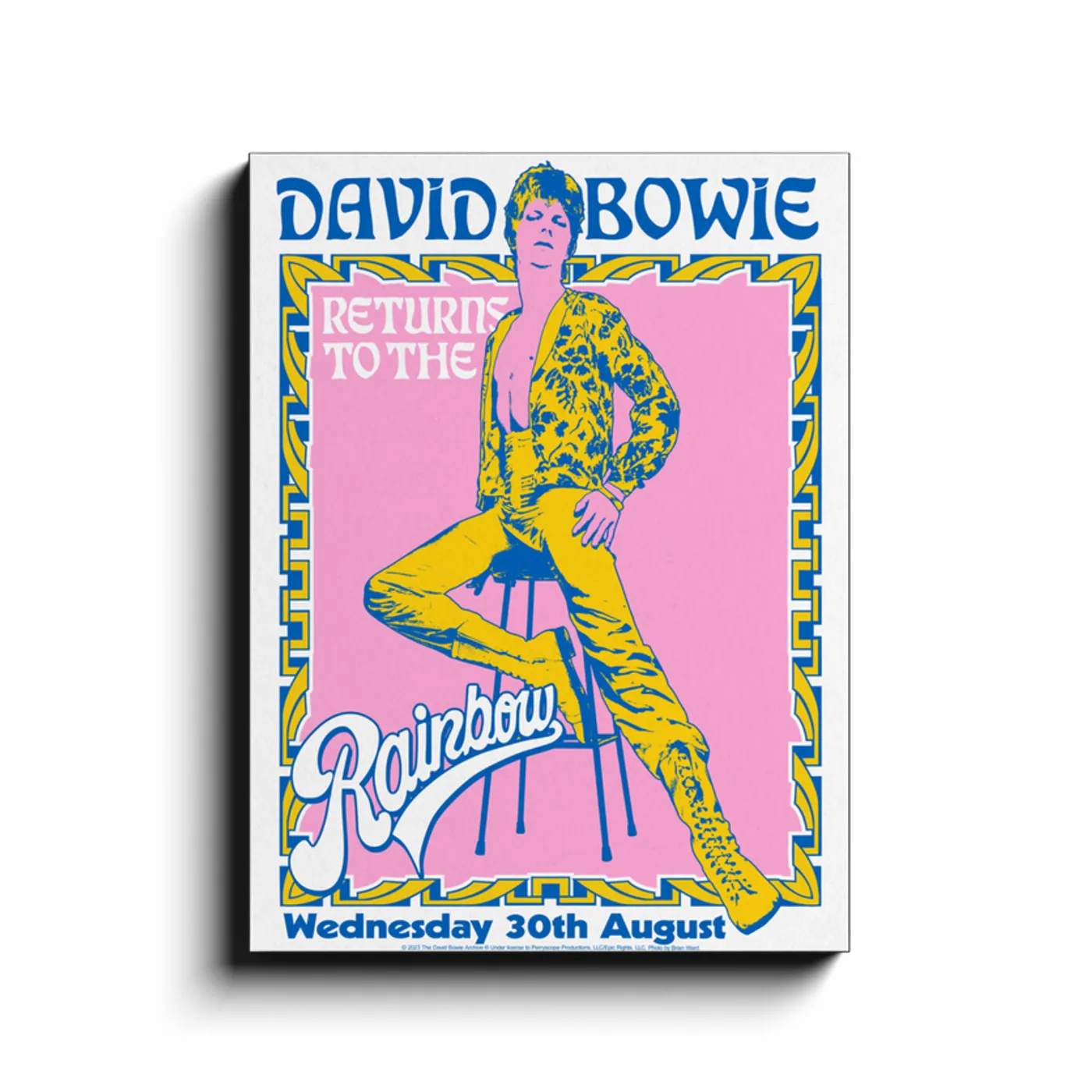 David Bowie Wall Art | LIVE at the Rainbow Room David Bowie Canvas Wrap