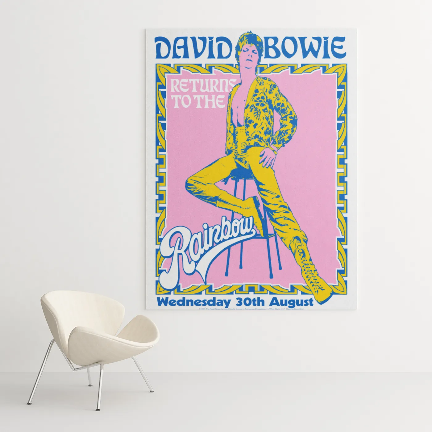 David Bowie Wall Art | LIVE at the Rainbow Room David Bowie Canvas Wrap