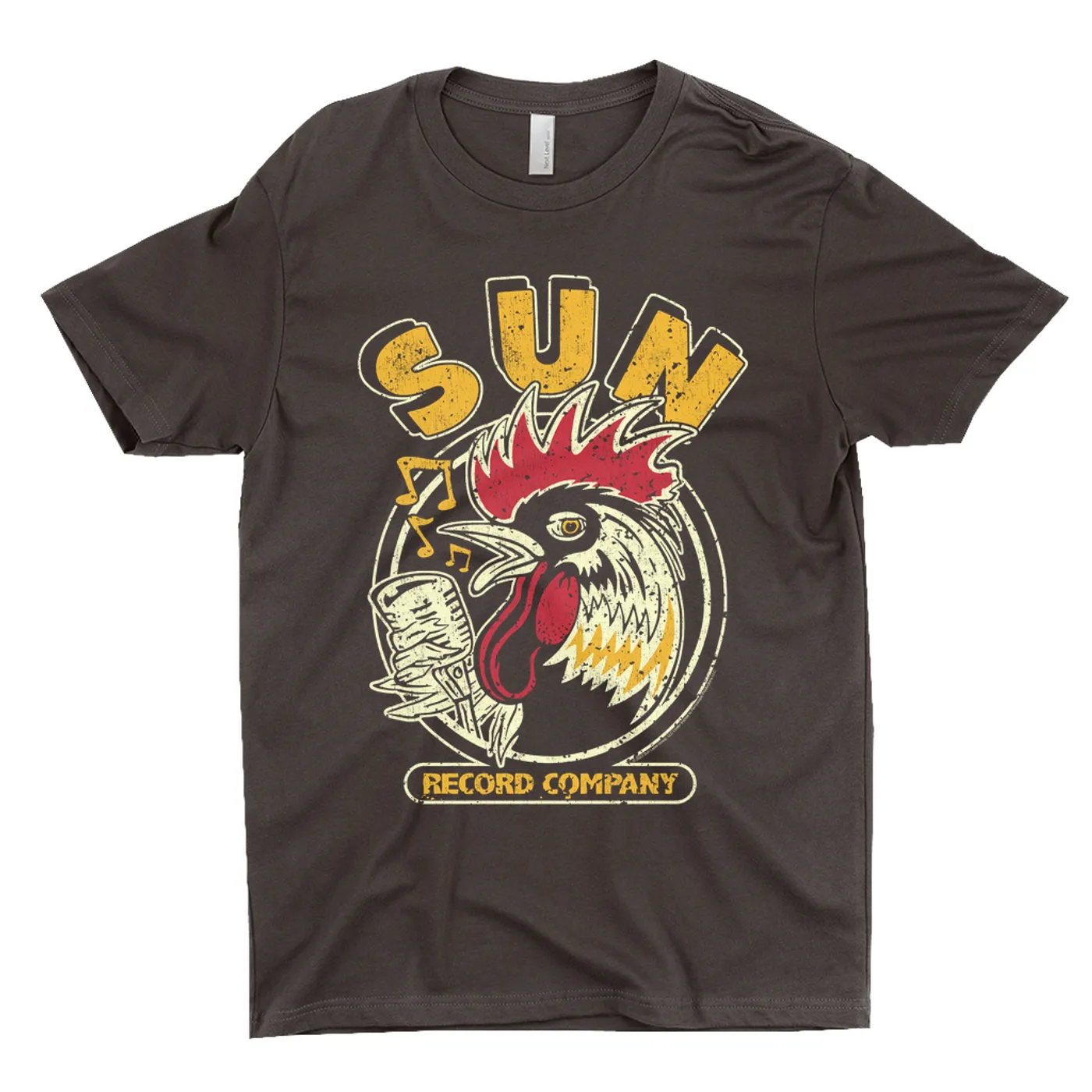 Sun Records T-Shirt | Vintage Rooster Record Label Logo Distressed Sun Records Shirt