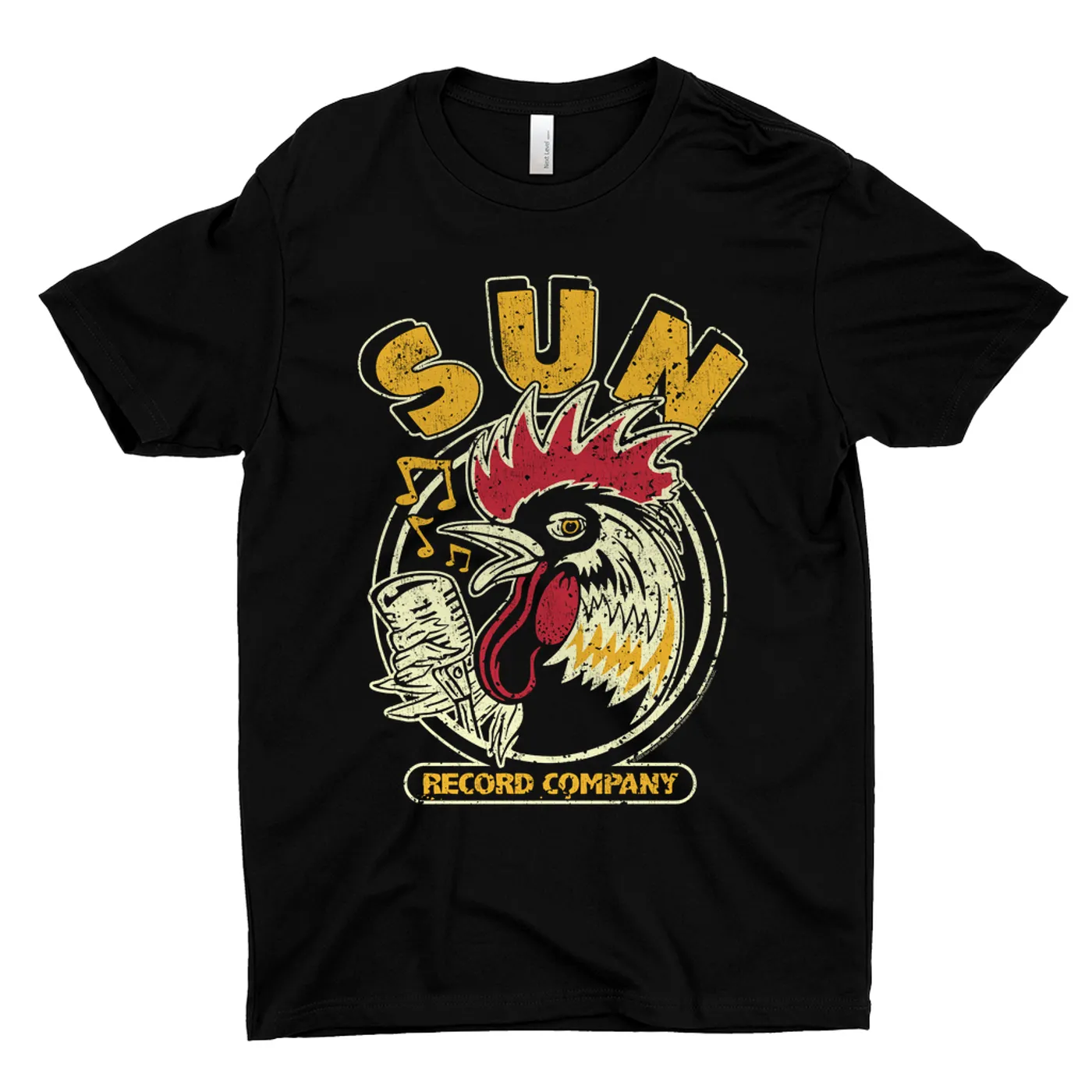 Sun Records T-Shirt | Vintage Rooster Record Label Logo Distressed Sun Records Shirt