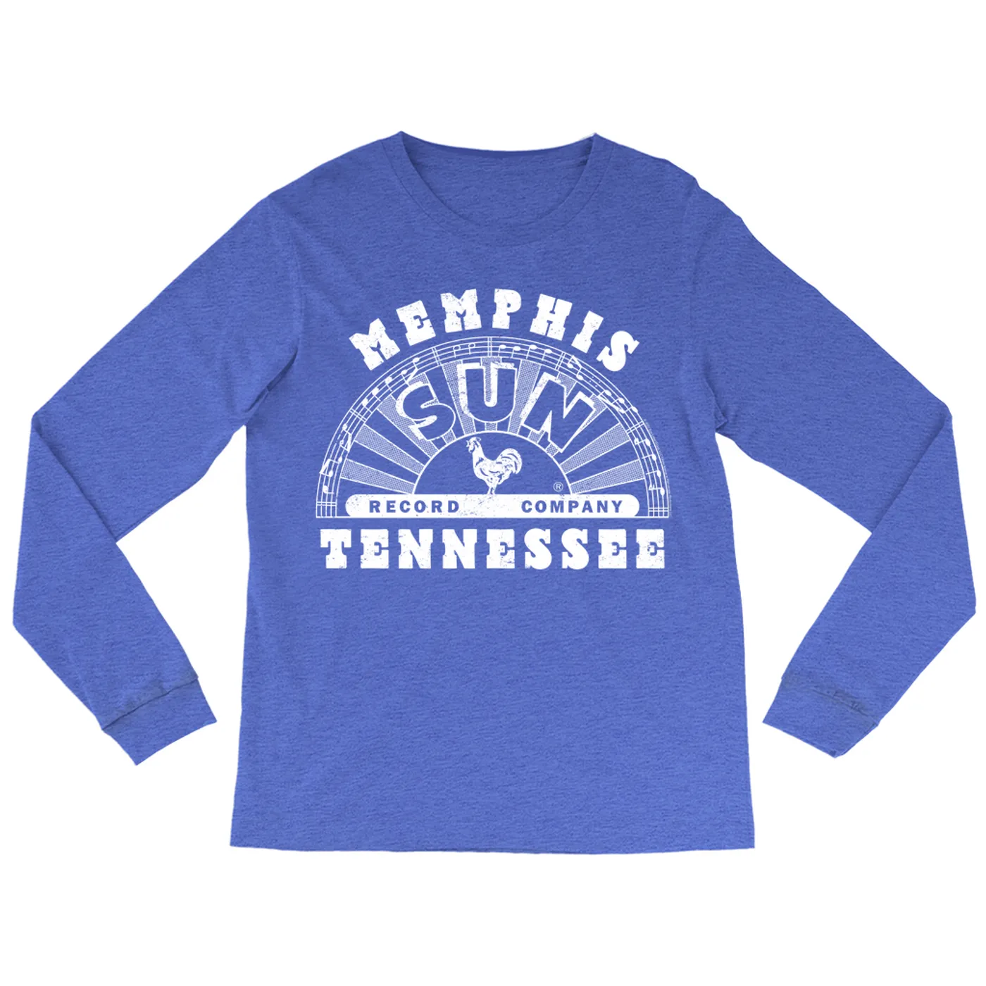Sun Records Long Sleeve Shirt | White Memphis Tennessee Label Logo Sun Records Shirt