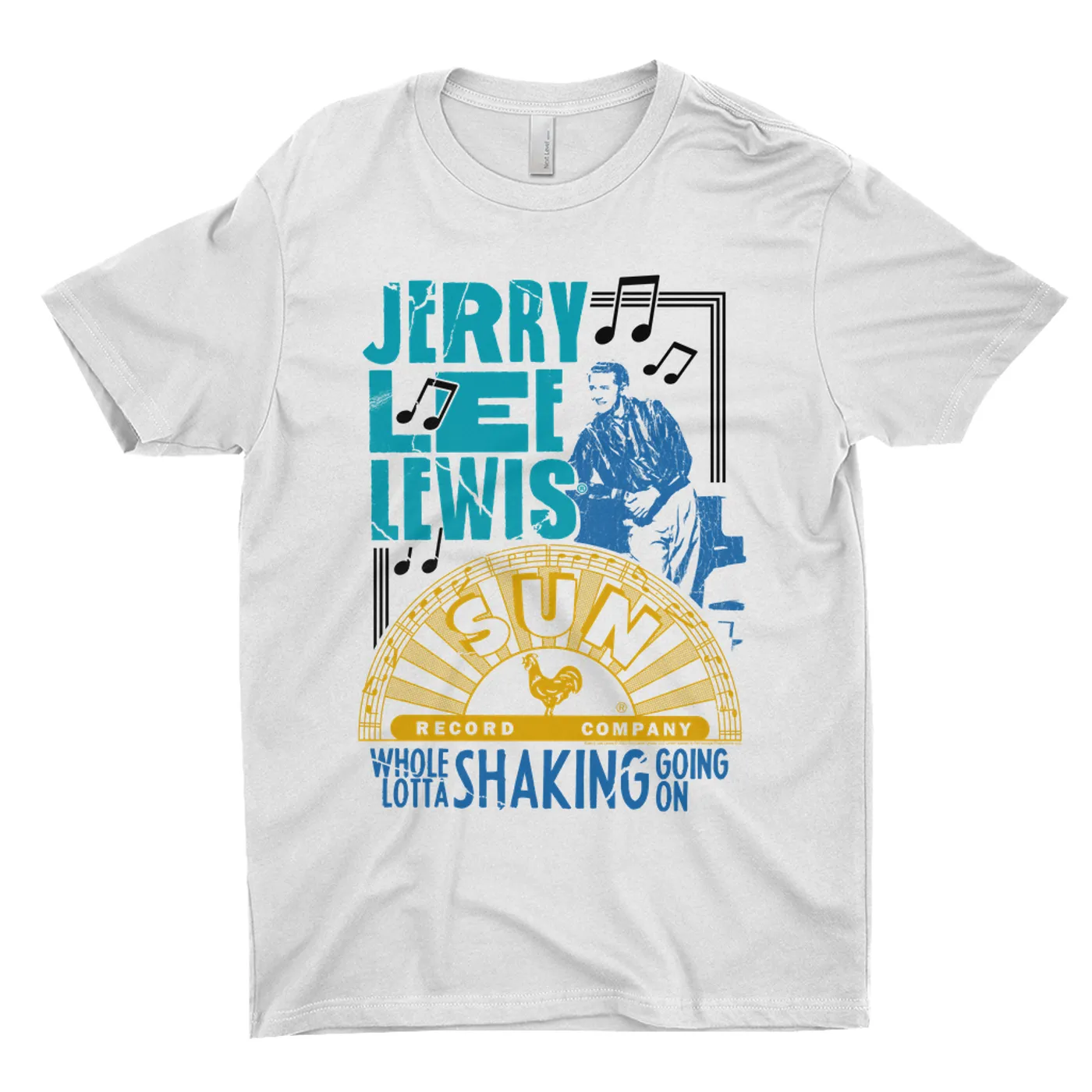 Jerry Lee Lewis Sun Records T-Shirt | Whole Lotta Shaking Going On Design Sun Records Shirt