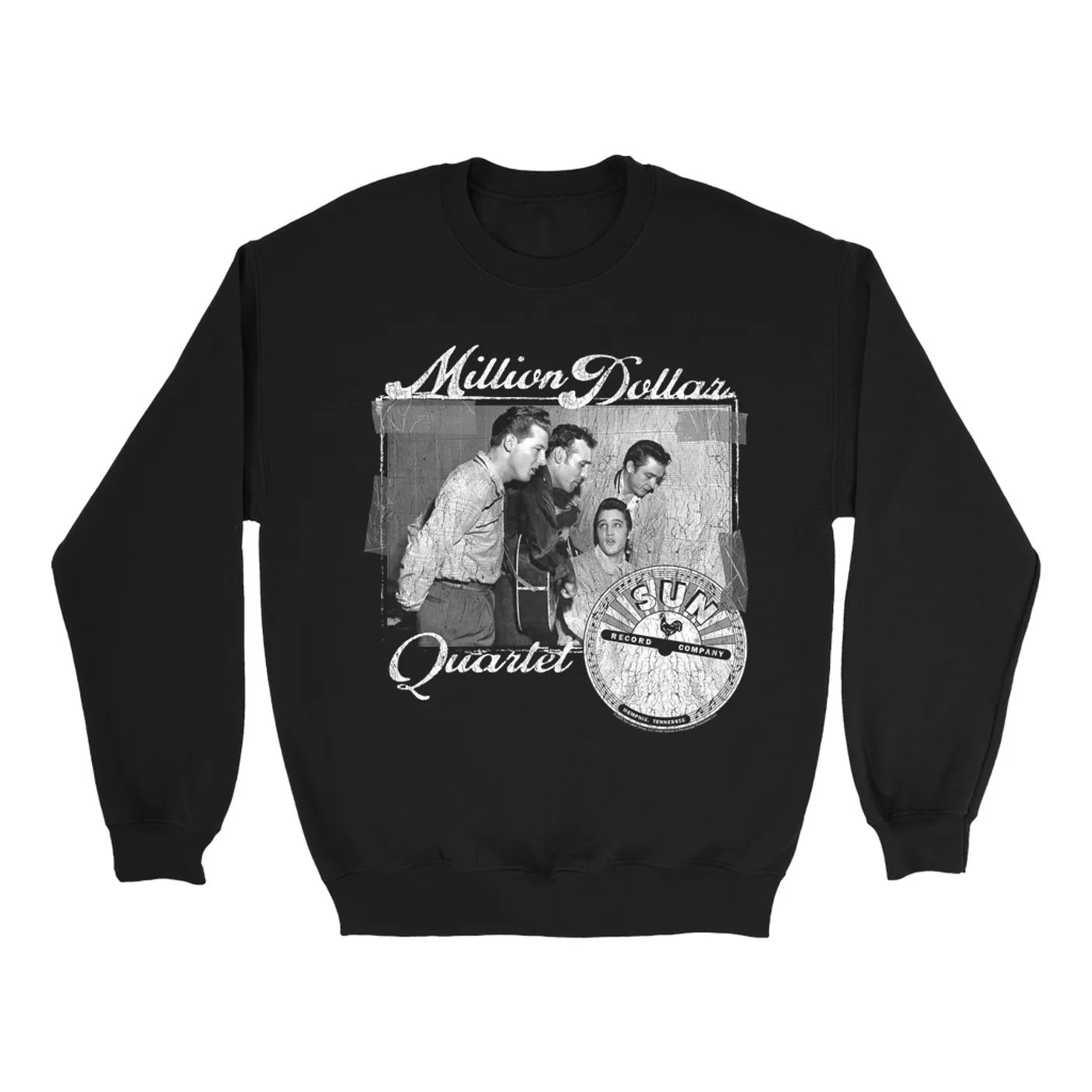 Sun Records Sweatshirt | White Million Dollar Quartet Image Sun Records Sweatshirt