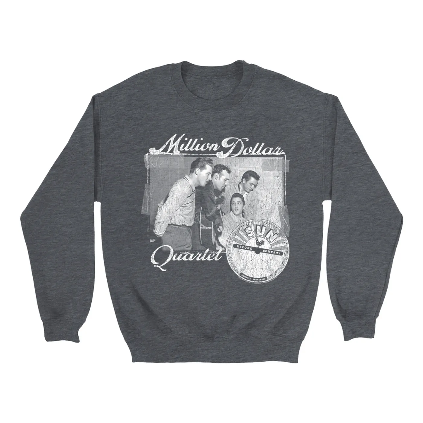 Sun Records Sweatshirt | White Million Dollar Quartet Image Sun Records Sweatshirt