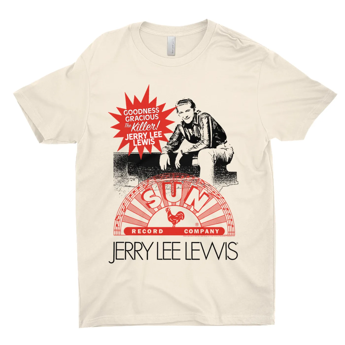 Sun Records T-Shirt | The Killer! Jerry Lee Lewis Sun Records Shirt