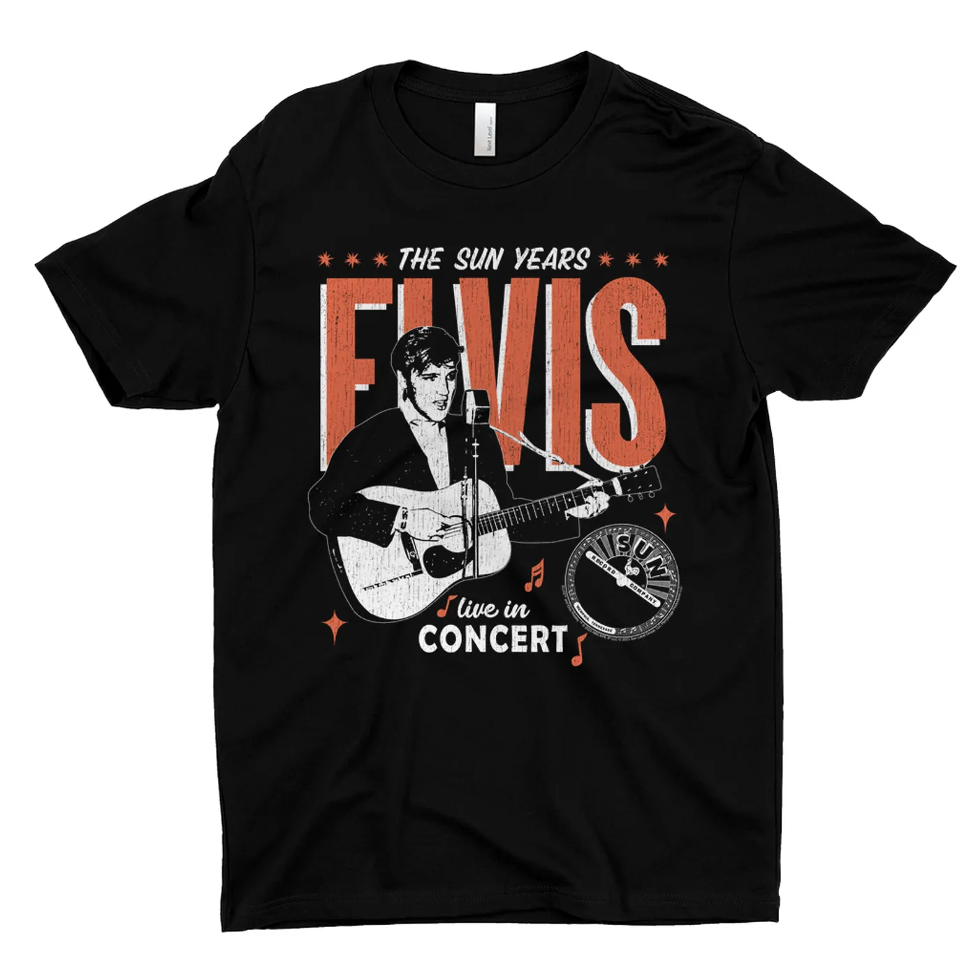Sun Records T-Shirt | Elvis Presley The Sun Years Live In Concert (Merchbar Exclusive) Sun Records Shirt