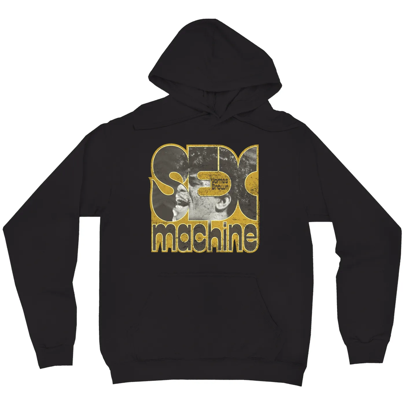 James Brown Hoodie | Sex Machine In Yellow Design James Brown Hoodie