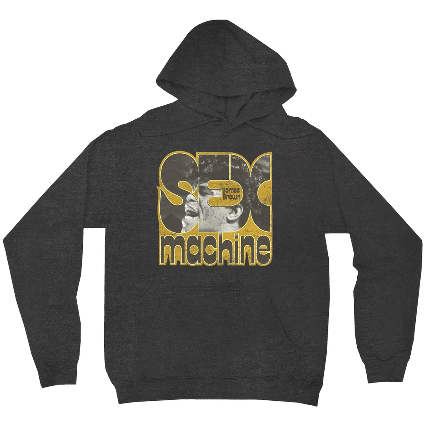 James Brown Hoodie | Sex Machine In Yellow Design James Brown Hoodie