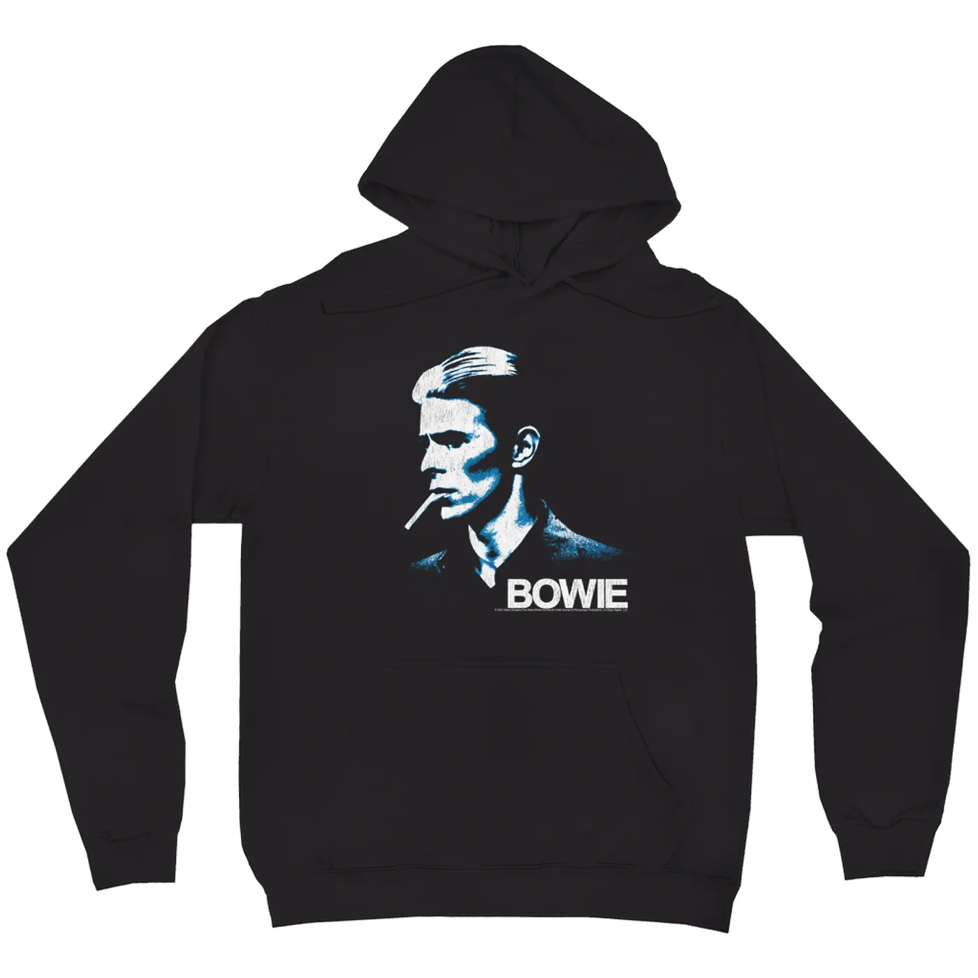David Bowie Hoodie | Isolar Shadow Album Image Distressed (Merchbar Exclusive) David Bowie Hoodie