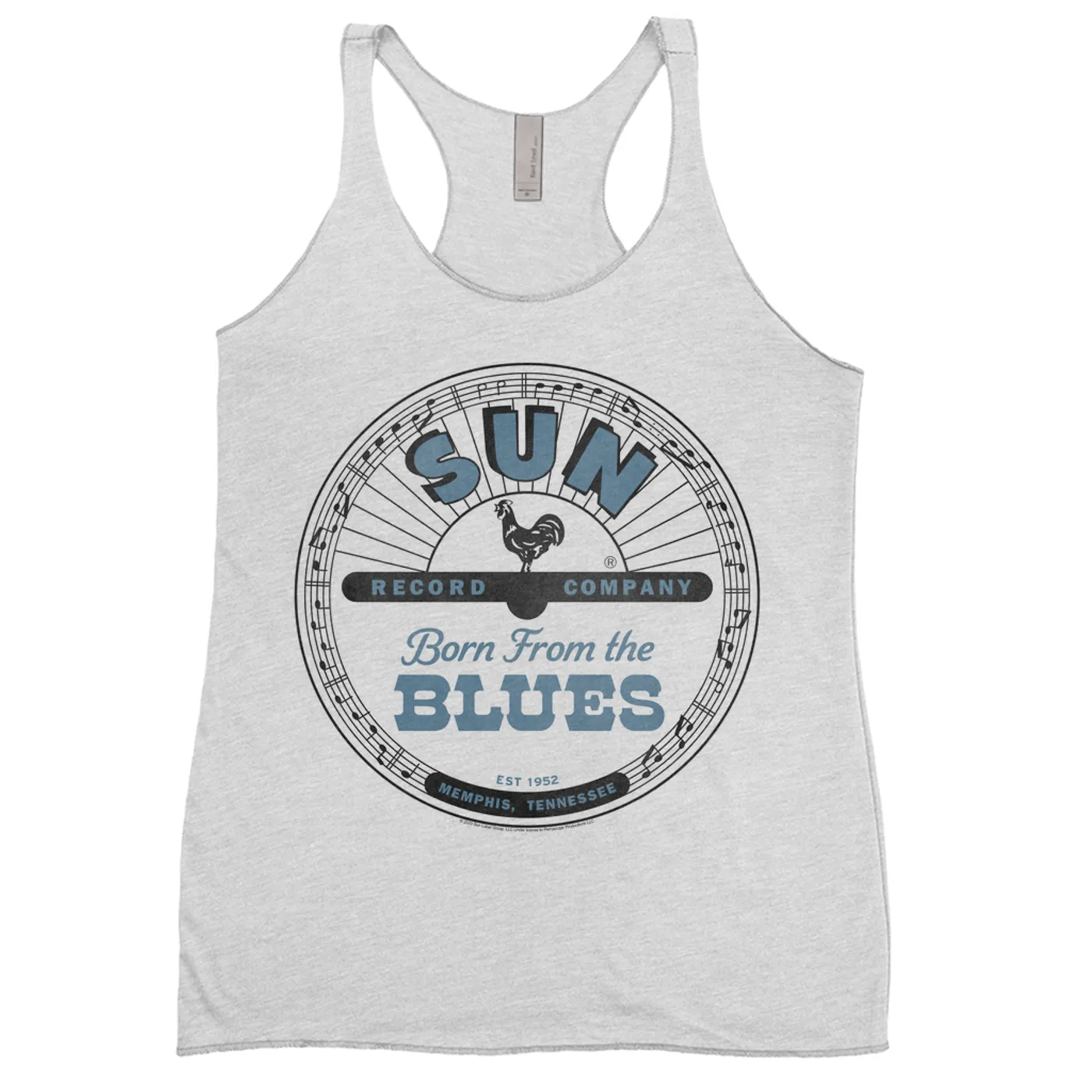 Sun Records Ladies' Tank Top | Memphis Tennessee Born From The Blues Sun Records Shirt