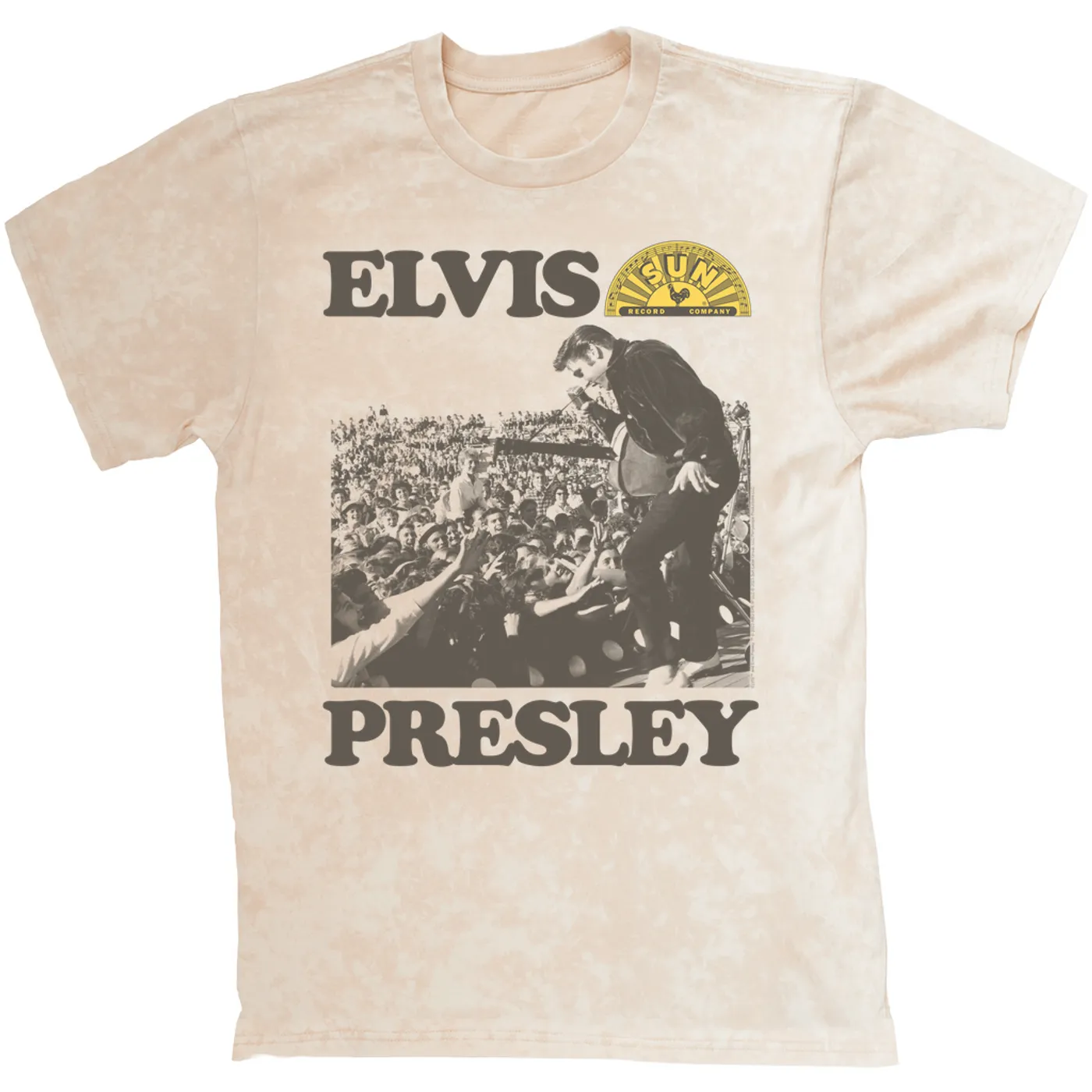Elvis Presley Sun Records T-shirt | You're a Heartbreaker Live In Concert Sun Records Mineral Wash Shirt