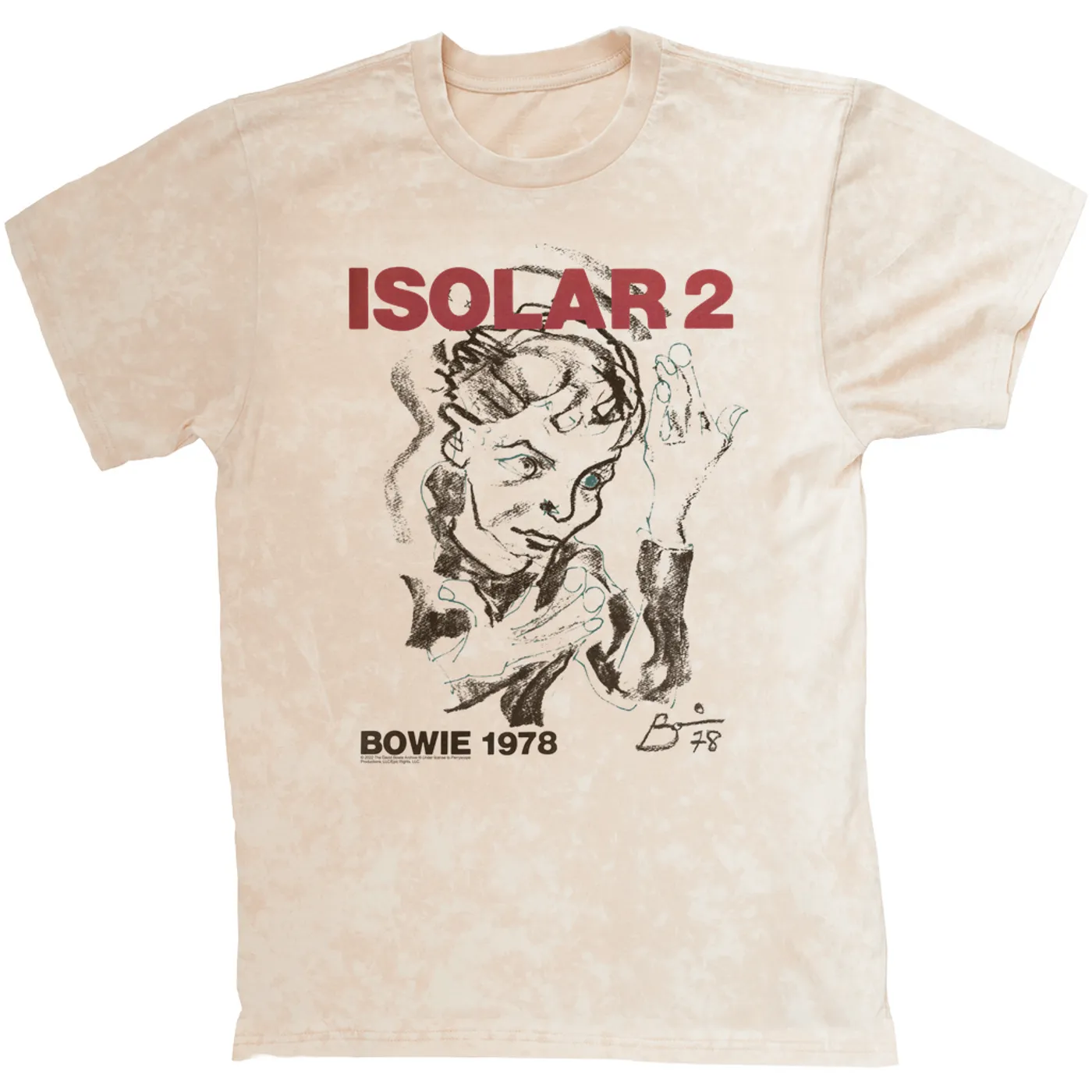 David Bowie T-shirt | Isolar 2 1978 Concert Poster David Bowie Mineral Wash Shirt