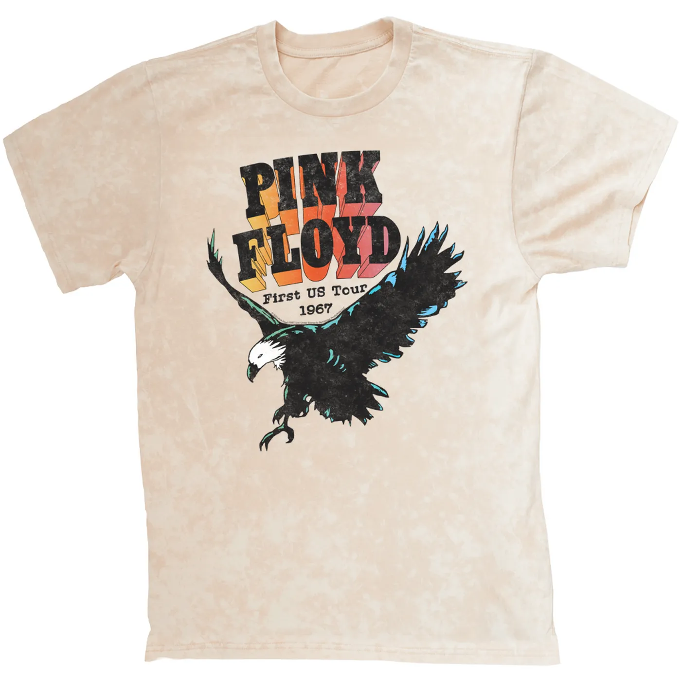Pink Floyd T-shirt | First US Tour 1967 (Merchbar Exclusive) Pink Floyd Mineral Wash Shirt