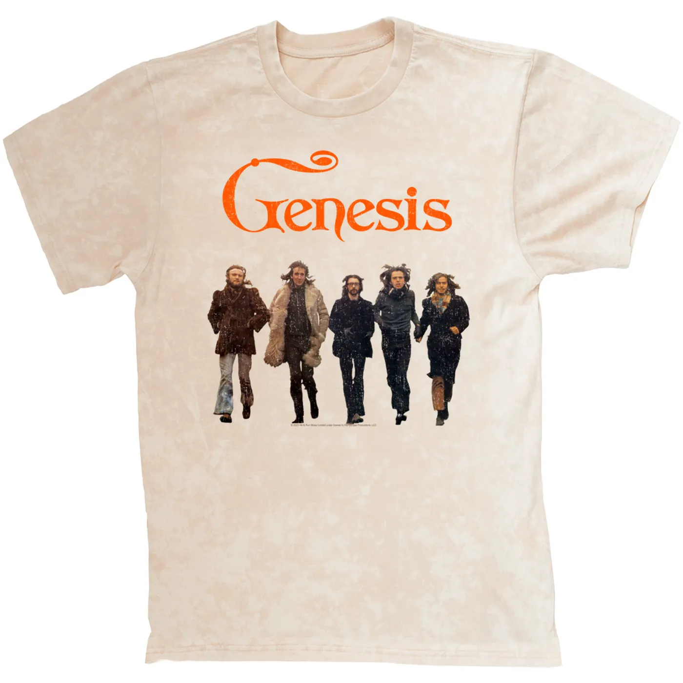 Genesis T-shirt | The Early Years Photo Distressed Genesis Mineral Wash Shirt