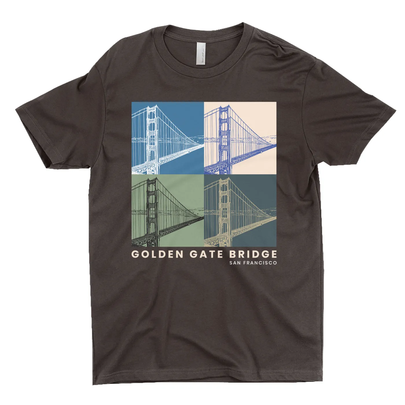 Merchbar Famous Landmarks T-Shirt | Golden Gate Bridge Merchbar Famous Landmarks Shirt