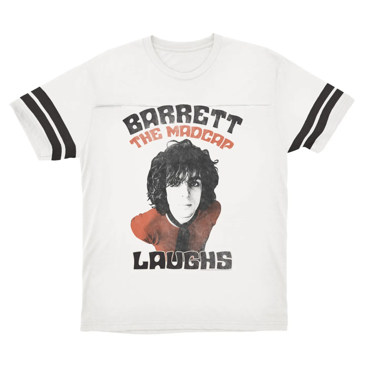 Syd Barrett T-Shirt | Vintage Distressed Vintage Madcap Laughs Syd Barrett Football Shirt
