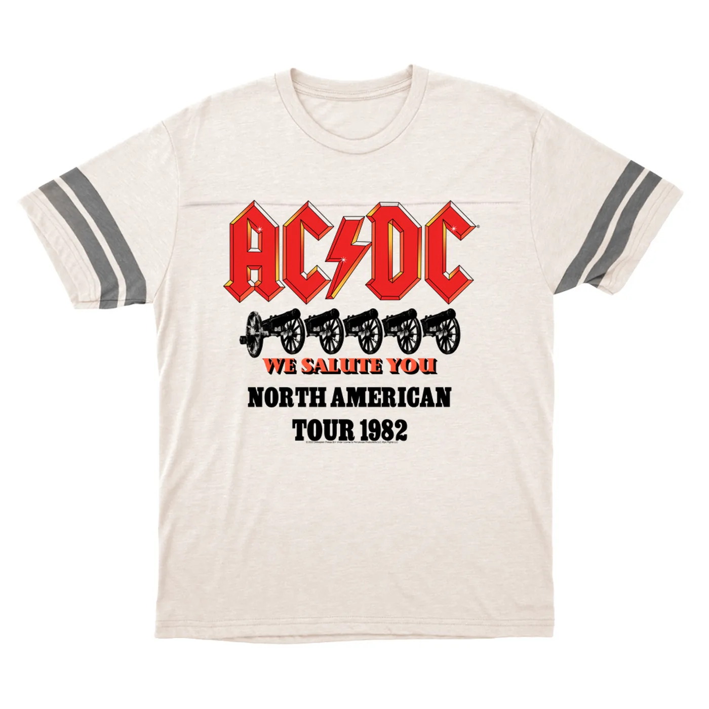 AC/DC T-Shirt | We Salute You North American Tour 1982 ACDC Football Shirt