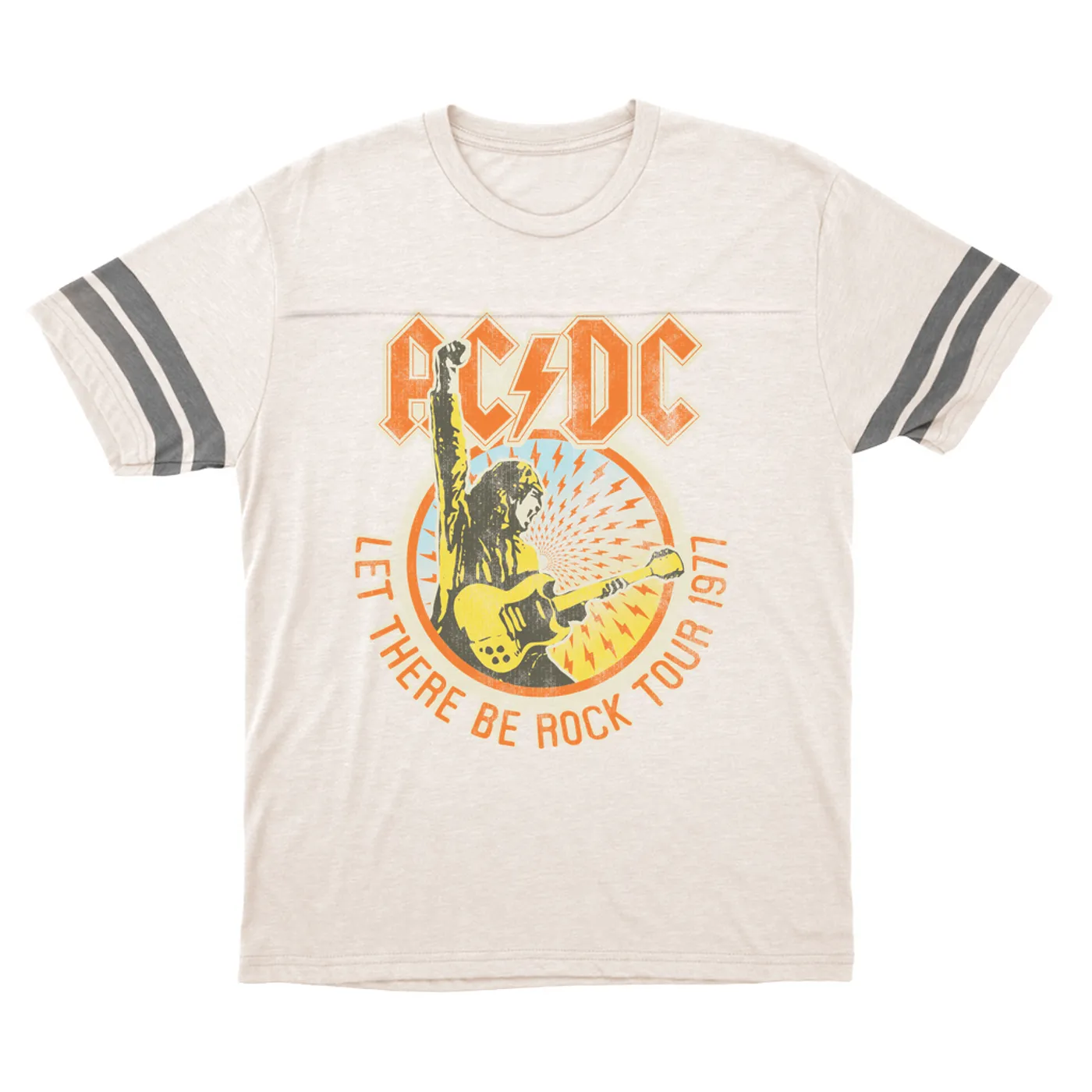 AC/DC T-Shirt | Let There Be Rock Tour 1977 ACDC Football Shirt