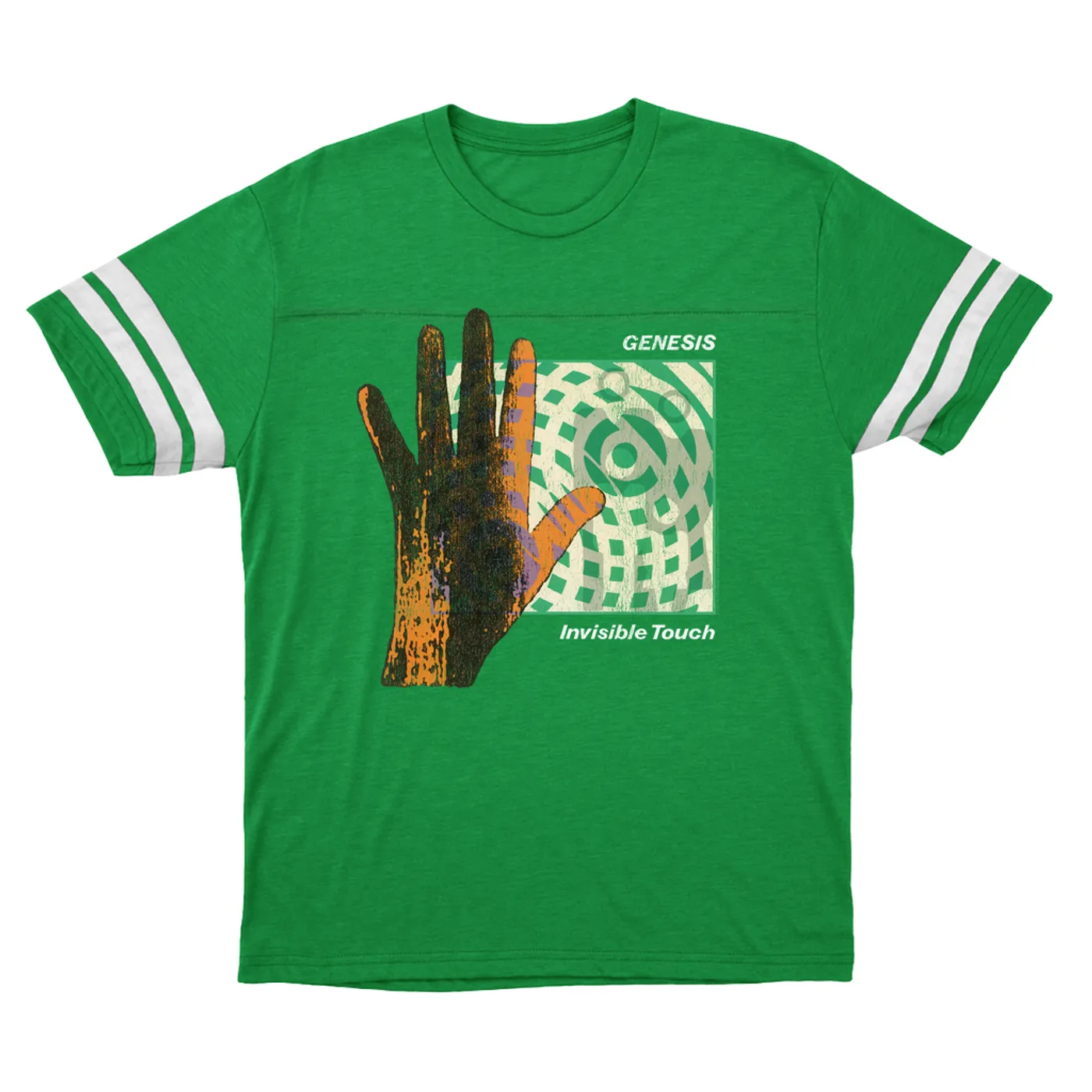 Genesis T-Shirt | Reverse Colored Invisible Touch Album Cover Design (Merchbar Exclusive) Genesis Football Shirt