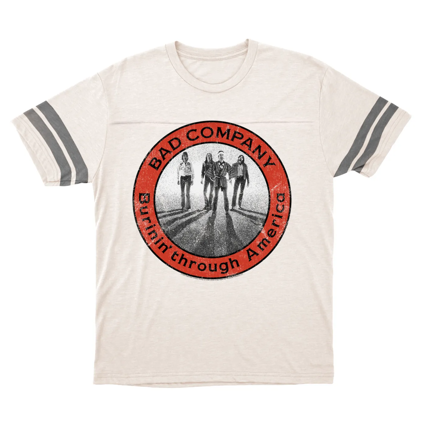 Bad Company T-Shirt | Burnin Through America Design (Merchbar Exclusive) Bad Company Football Shirt