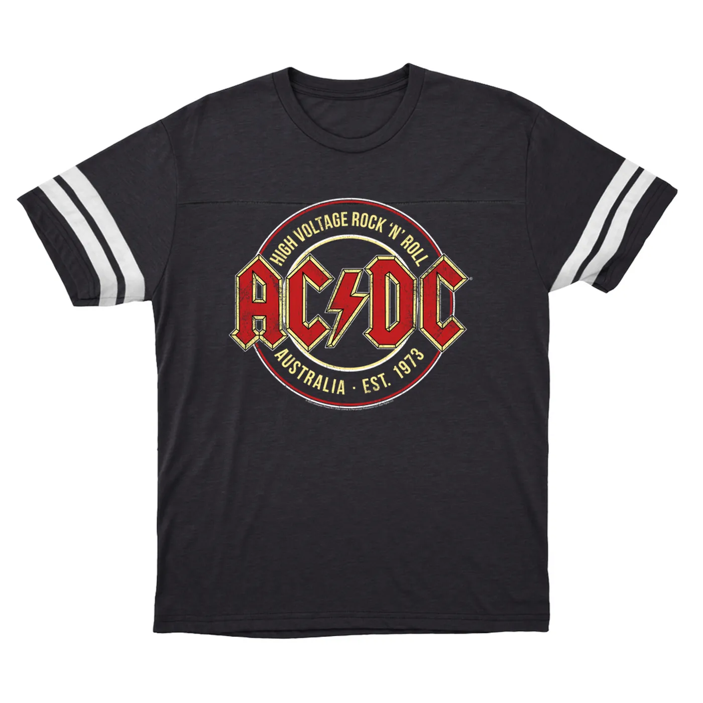 AC/DC T-Shirt | High Voltage Rock n' Roll Australia ACDC Football Shirt