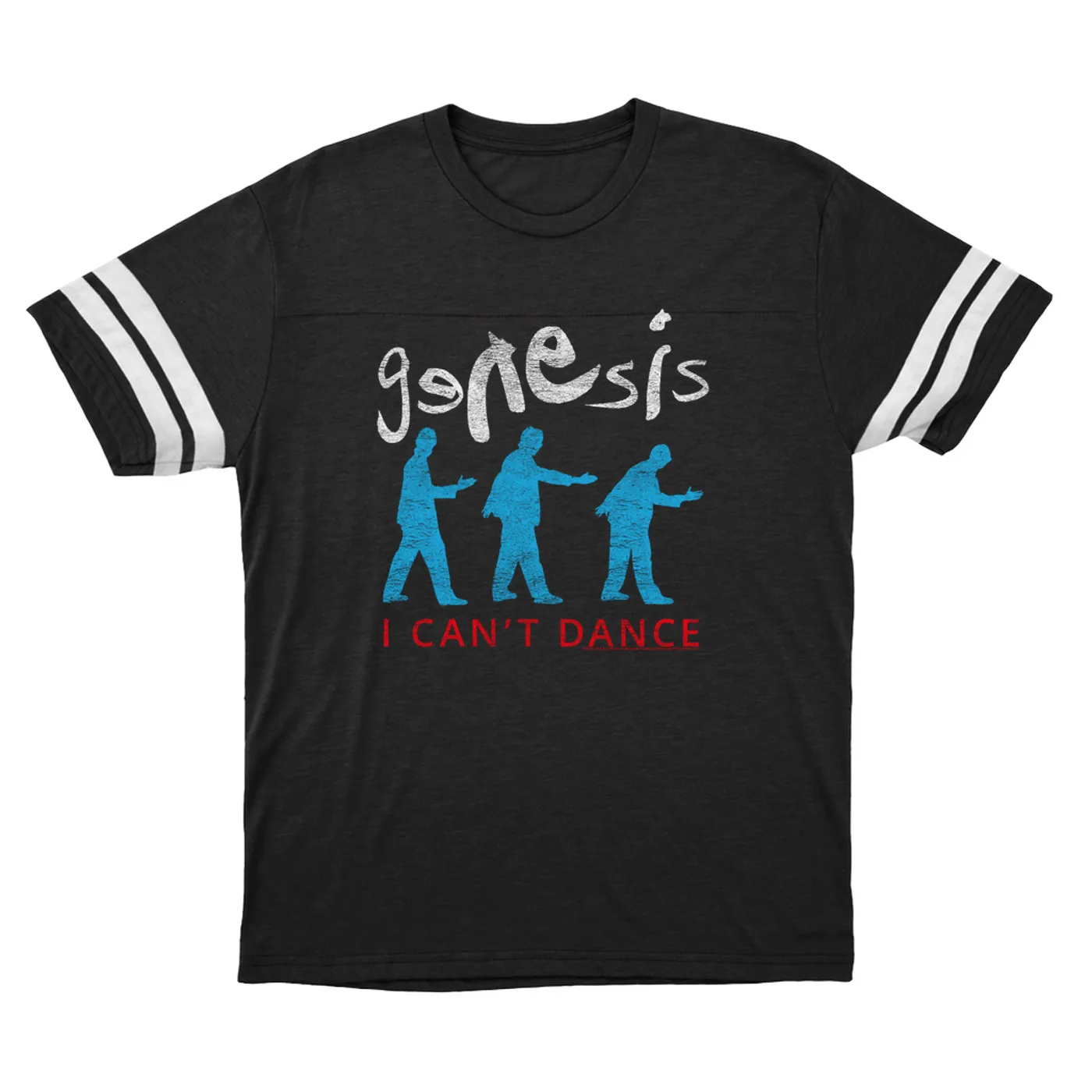 Genesis T-Shirt | I Can't Dance Logo Distressed (Merchbar Exclusive) Genesis Football Shirt